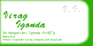 virag igonda business card